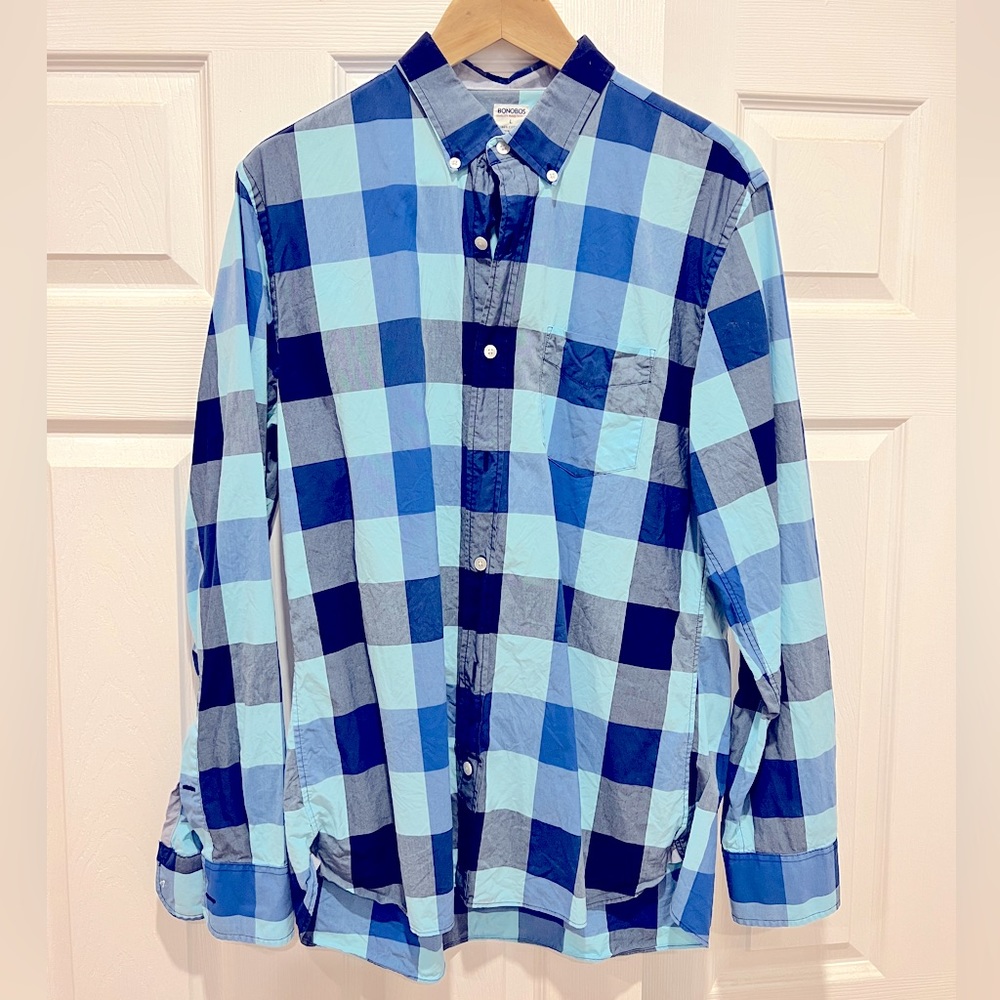 Bonobos Slim Fit Large Plaid Button Down Shirt